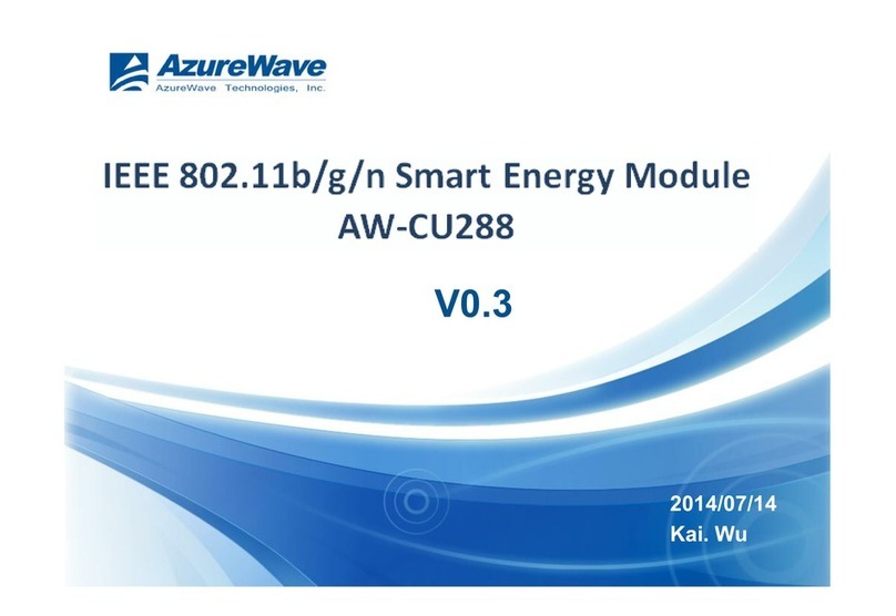 AzureWave AW-CU288 User manual