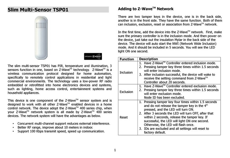 TKB Home TSP01 manual