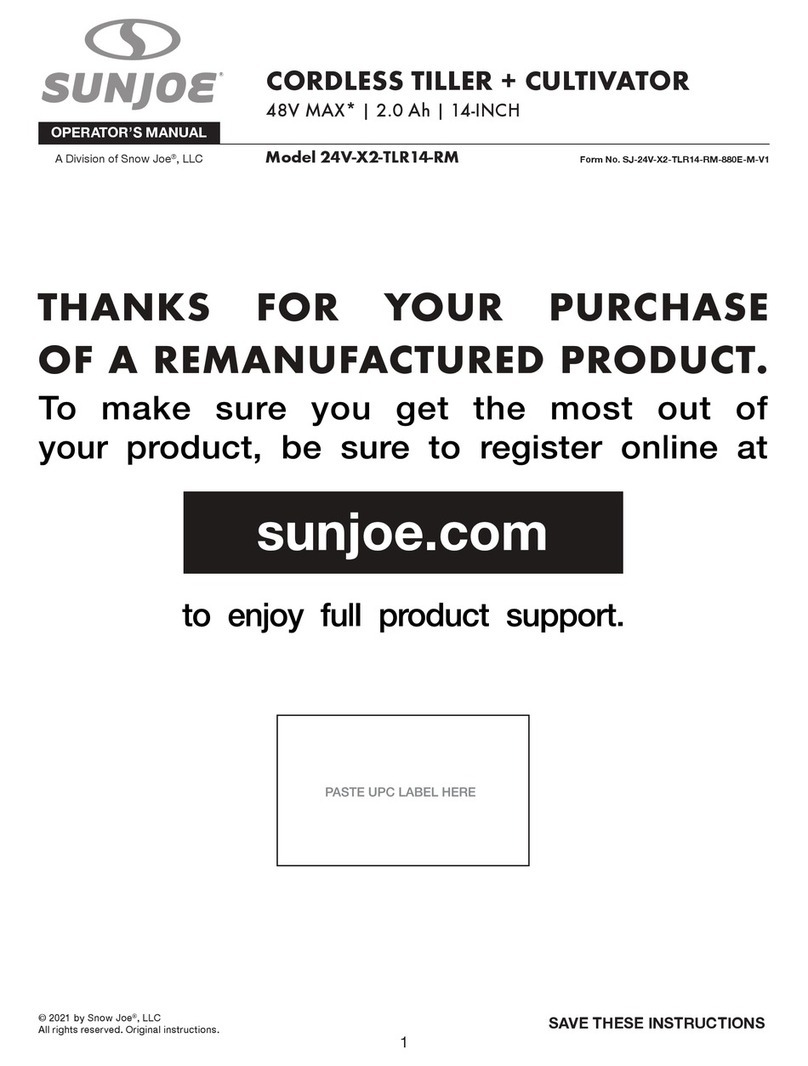 SNOWJOE Sunjoe 24V-X2-TLR14-RM User manual
