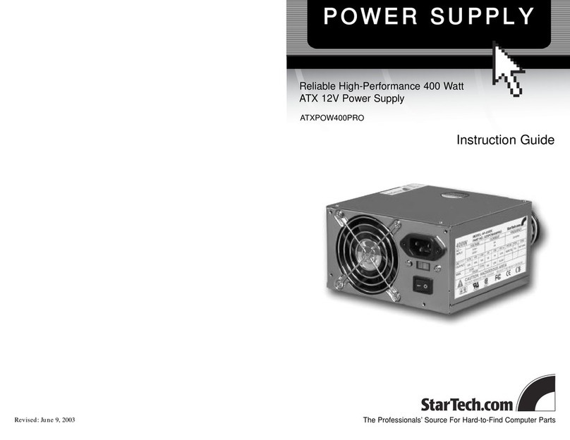 StarTech.com ATXPOW400PRO Instruction guide