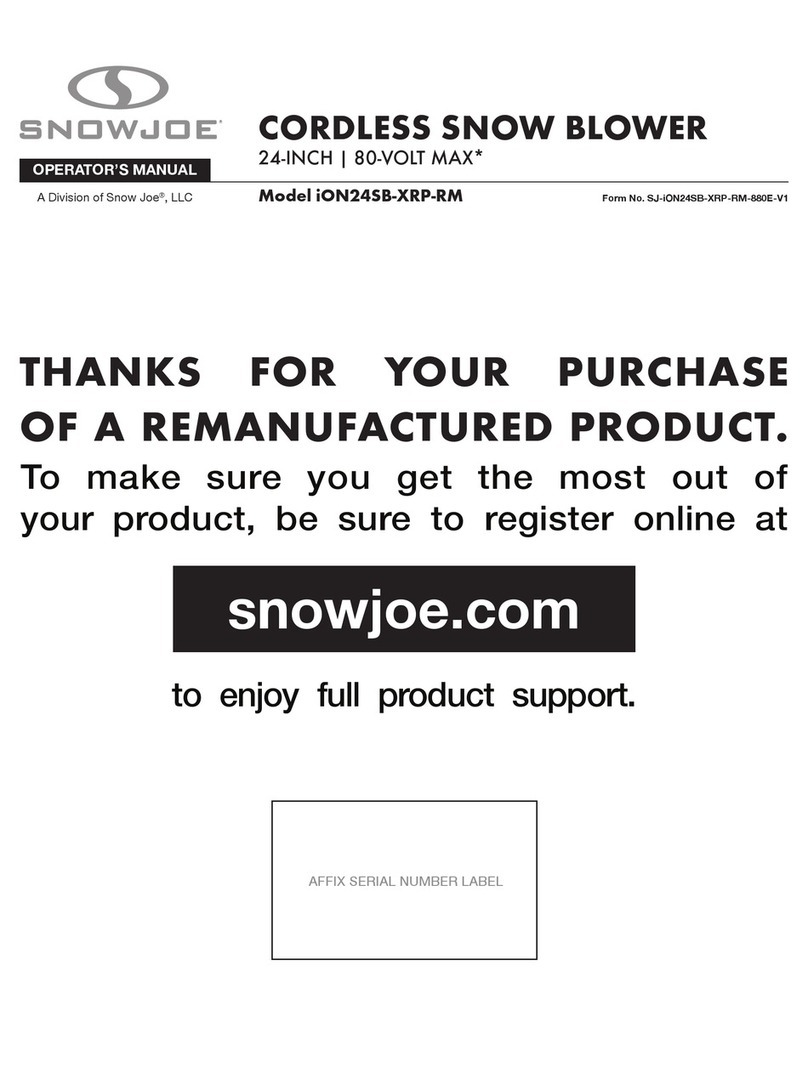 SNOWJOE iON24SB-XRP-RM User manual