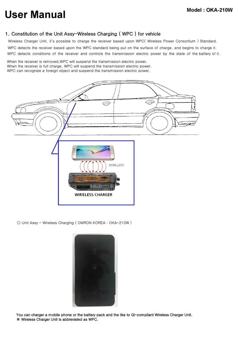 Omron Automotive Electronics OKA-210W user manual