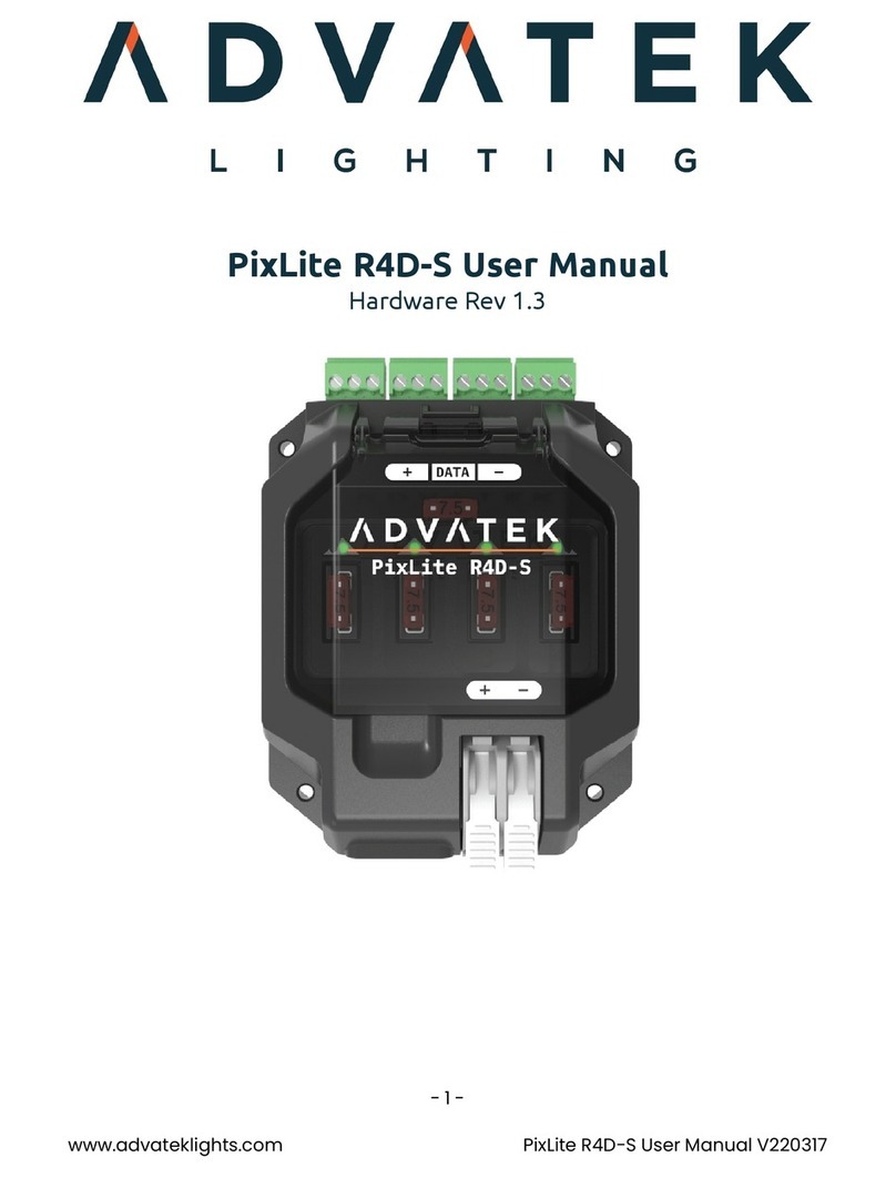 ADVATEK LIGHTING PixLite R4D-S user manual