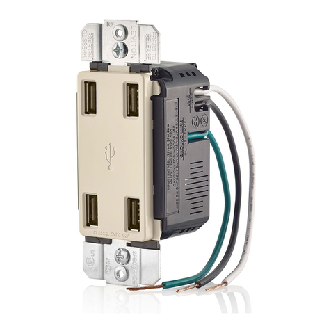 Leviton USB4P-T Install instructions