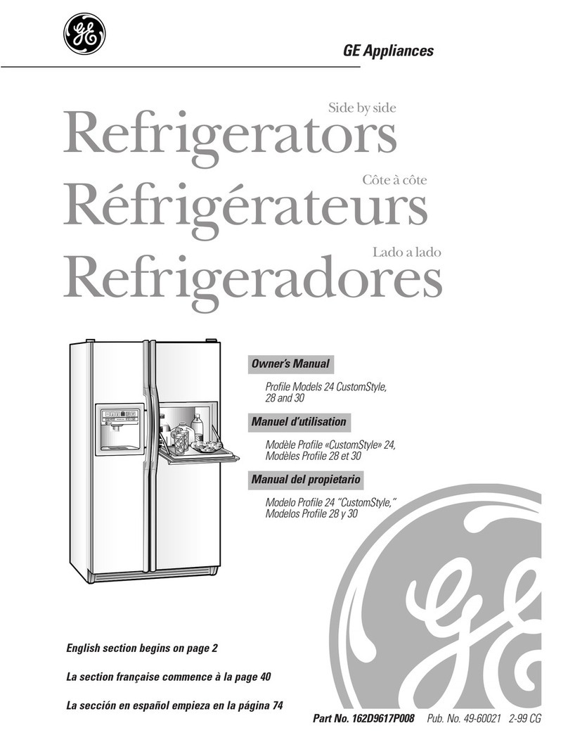 GE Profile CustomStyle 24 Series User manual