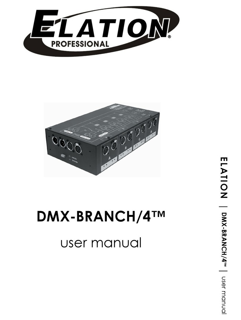 Elation DMX-BRANCH/4 user manual Elation DMX-BRANCH/4 user manual
