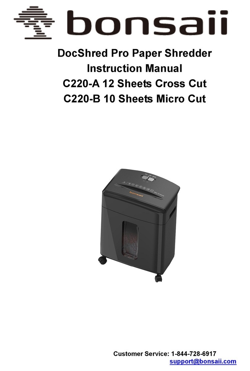 Bonsaii DocShred Pro C220-A instruction manual