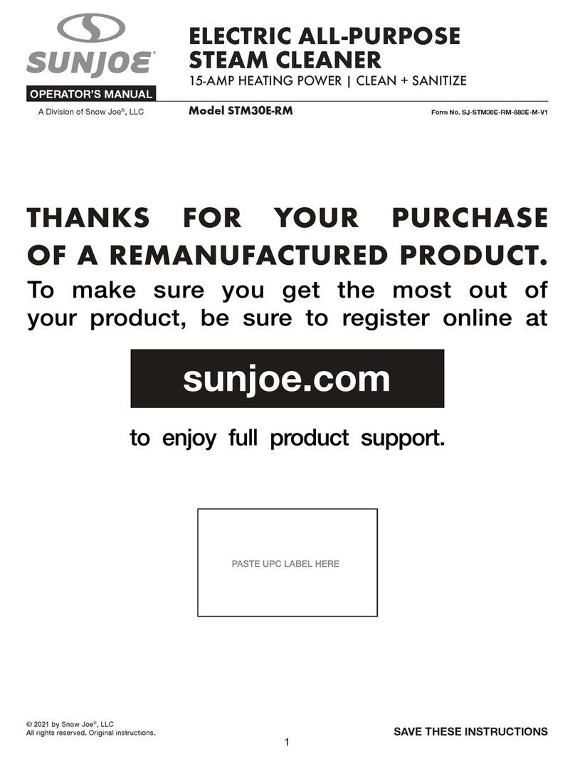 SNOWJOE Sunjoe STM30E-RM Operator's manual