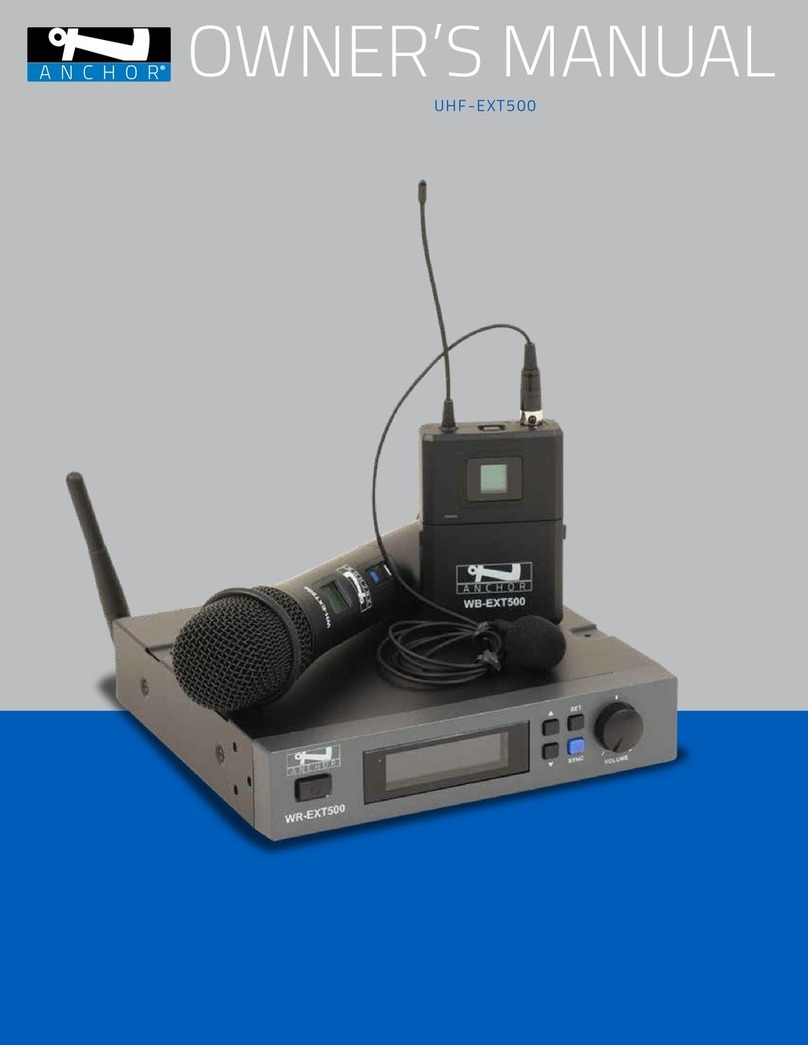 Anchor UHF-EXT500-H owner's manual