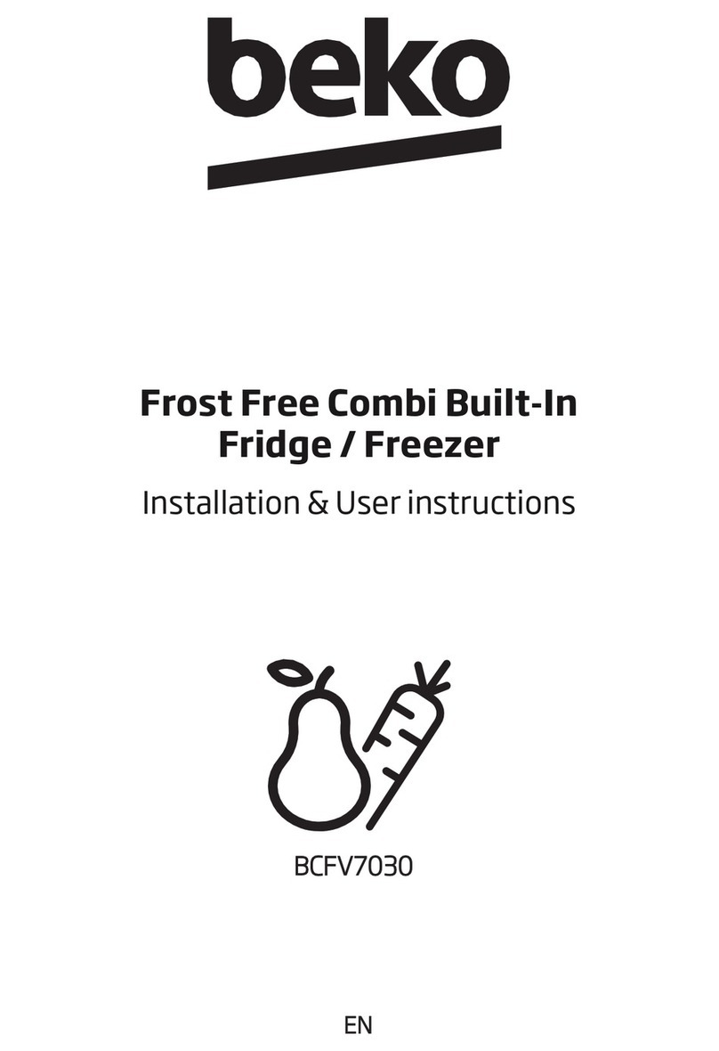 Beko BCFV7030 Installation & user's instructions