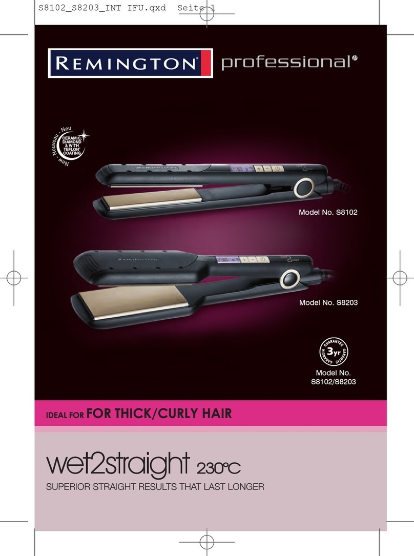 Remington Professional wet2straight S8102 manual
