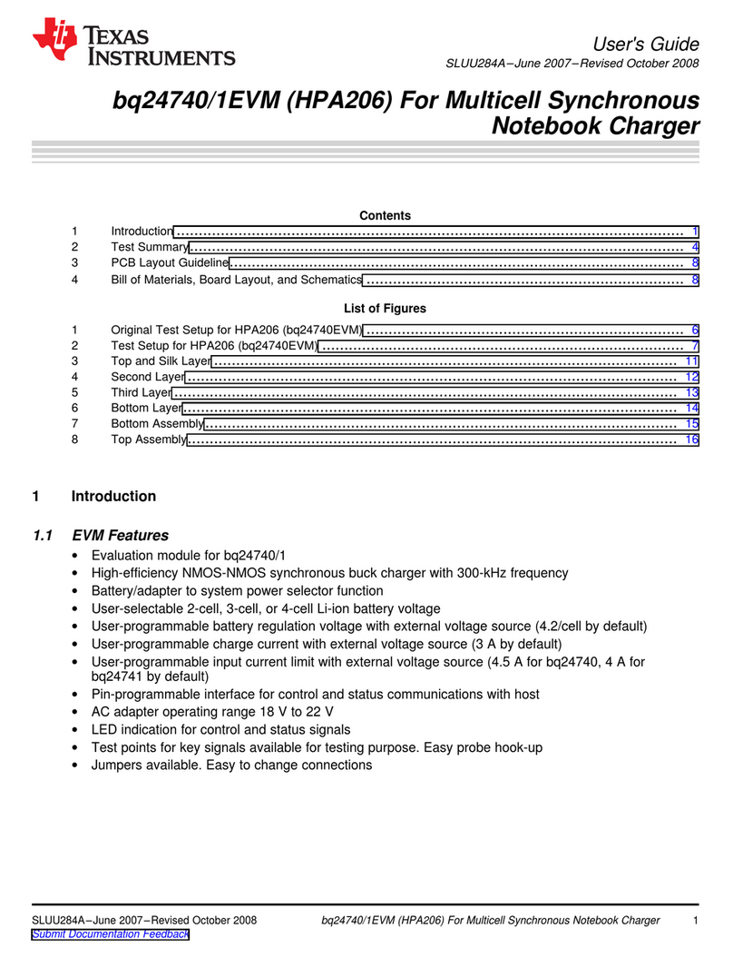 Texas Instruments bq24740/1EVM user guide