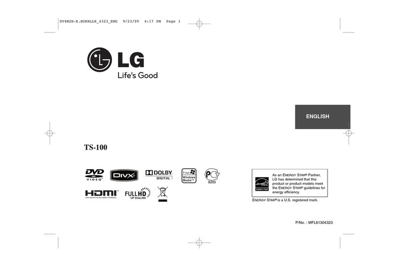 LG TS-100 User manual