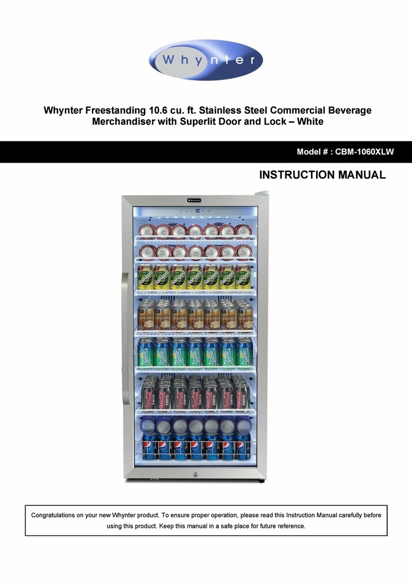 Whynter CBM-1060XLW instruction manual