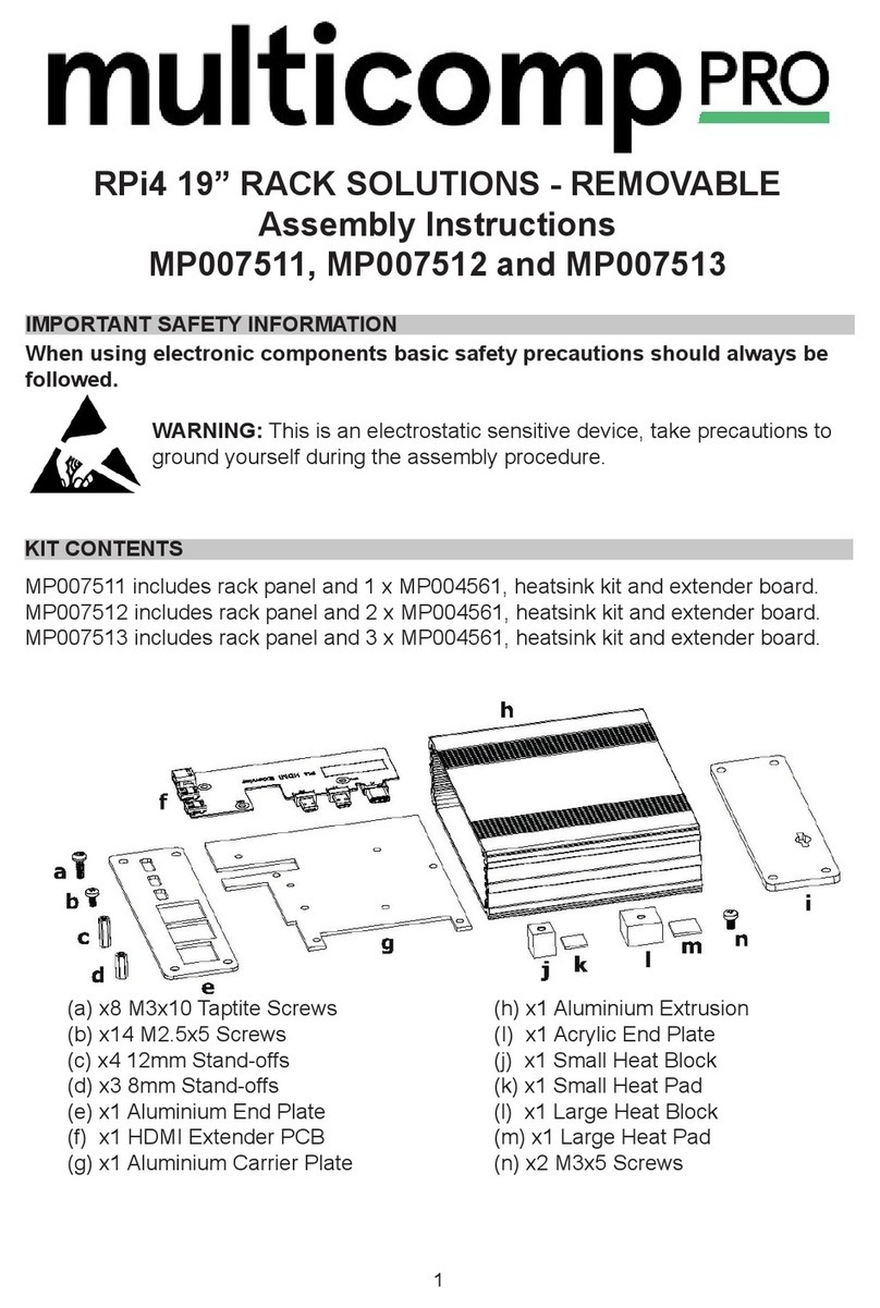 multicomp pro MP007511 Assembly instructions