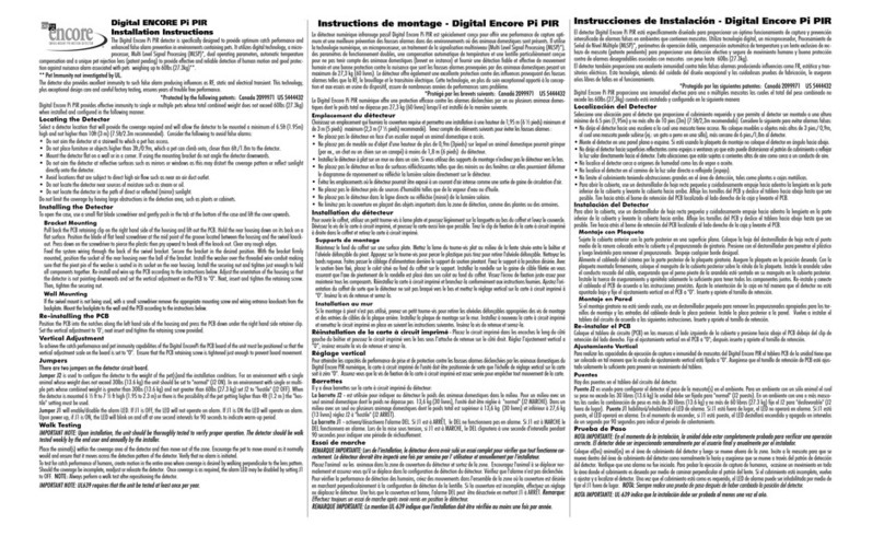 DSC Encore PEC-300DP installation instructions