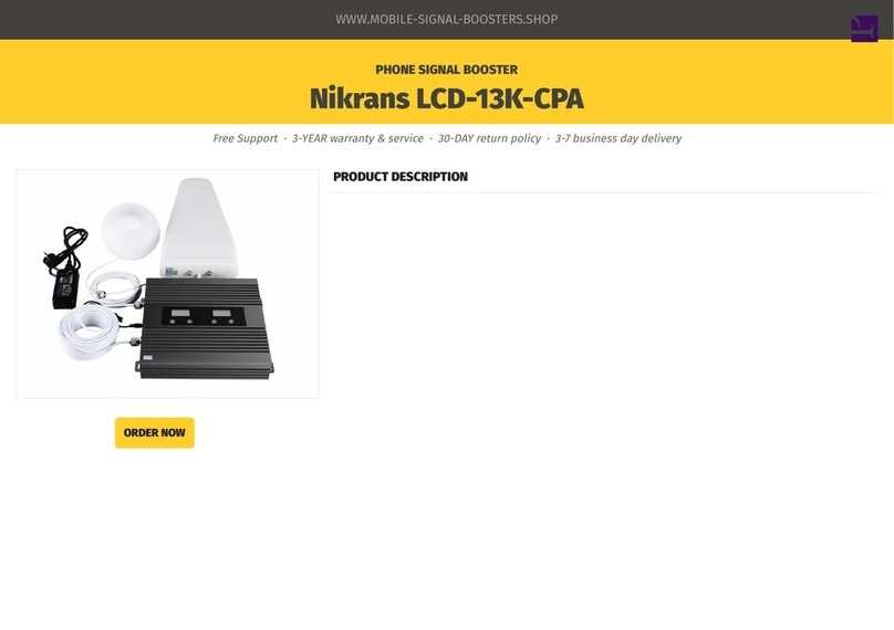 Nikrans LCD-13K-CPA User manual