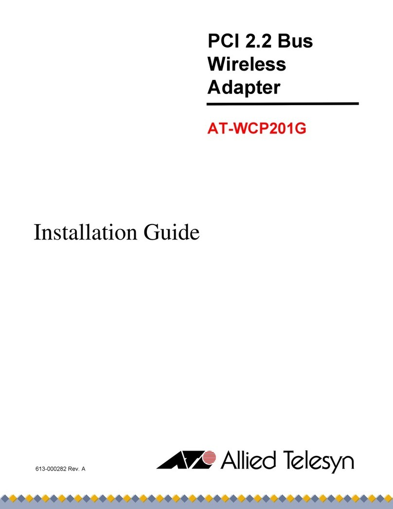 Allied Telesis AT-WCP201G installation guide