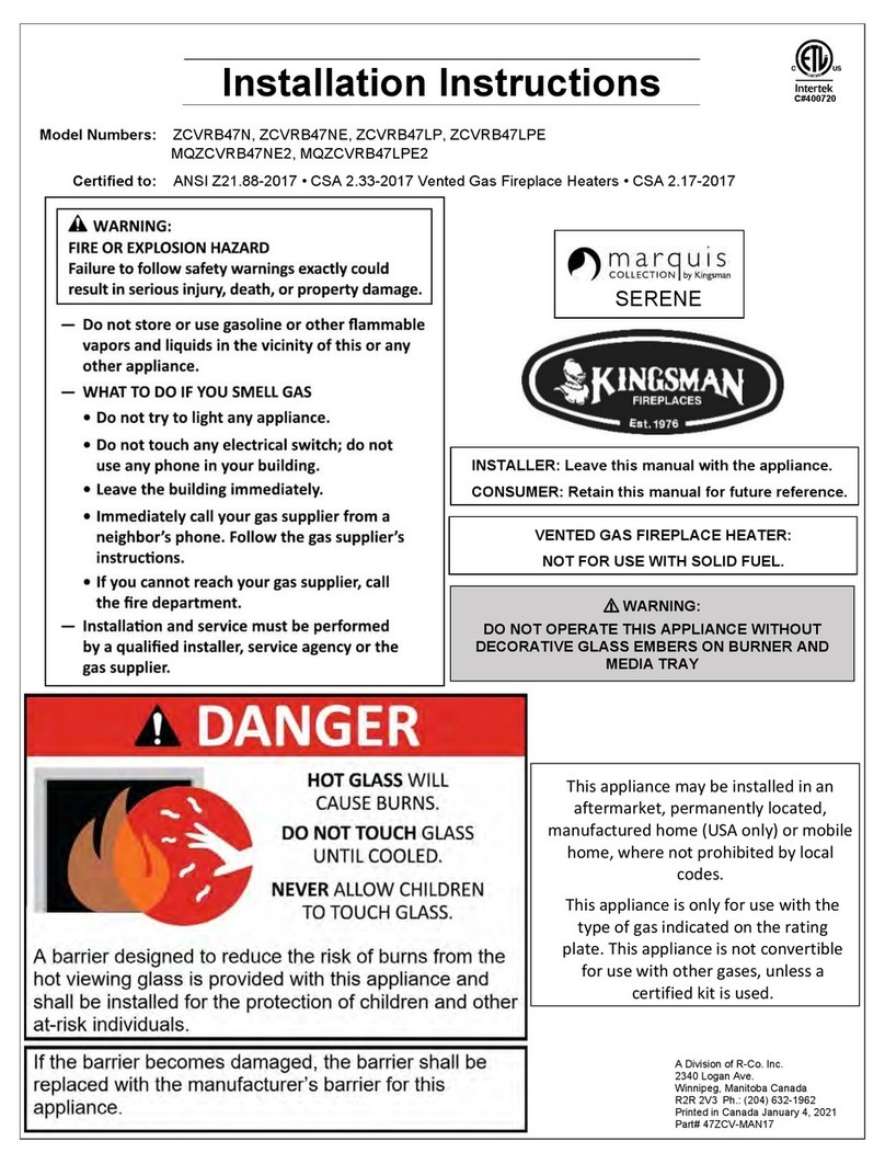 Kingsman ZCVRB47 User manual