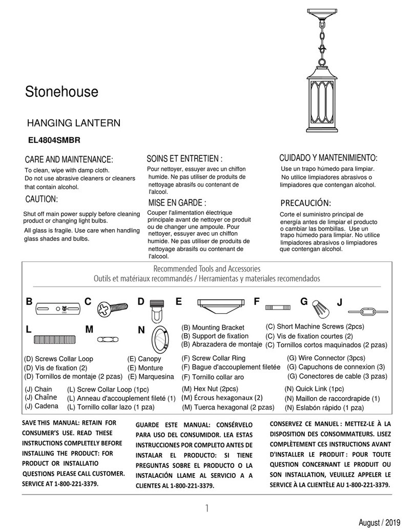 Signature Hardware Stonehouse EL4804SMBR User manual