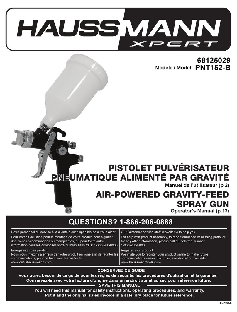 Haussmann Xpert PNT152-B Operator's manual