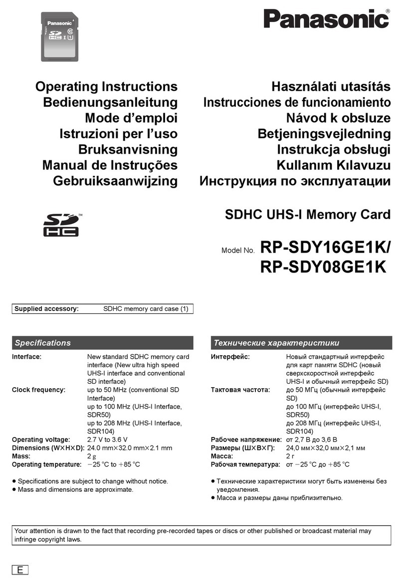 Panasonic RP-SDY16GE1K User manual