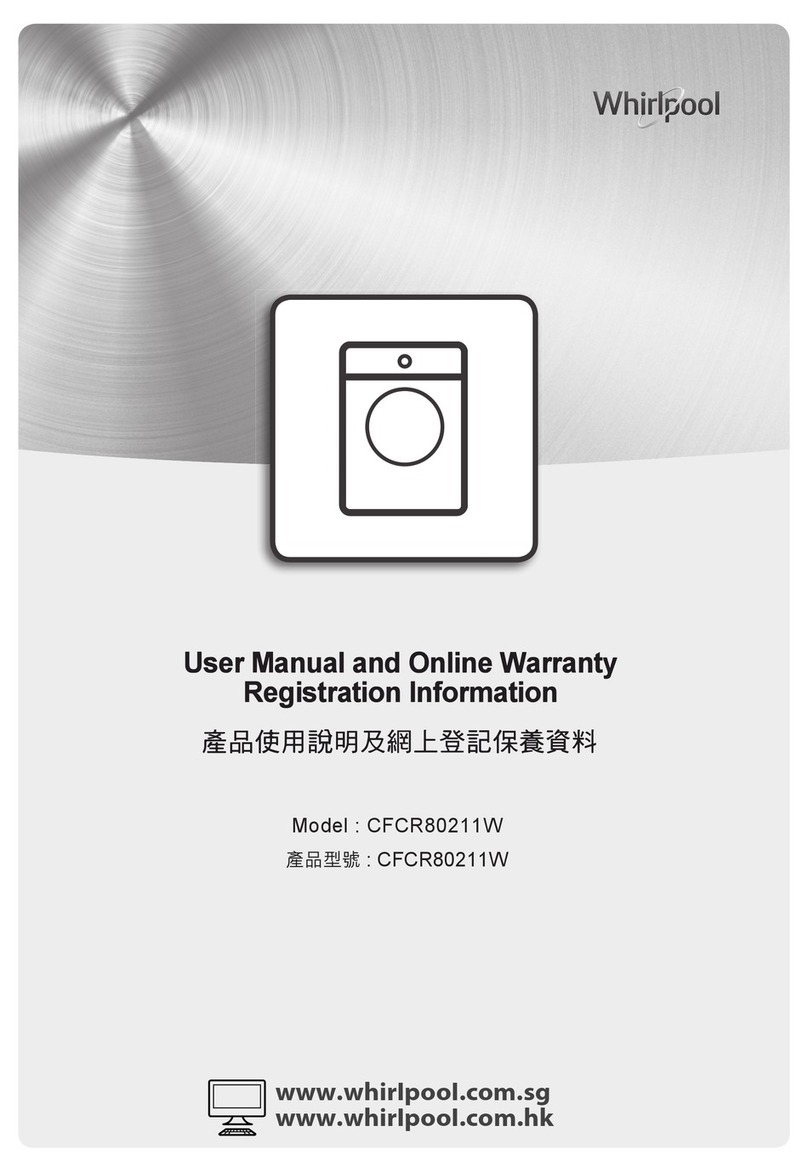 Whirlpool CFCR80211W user manual