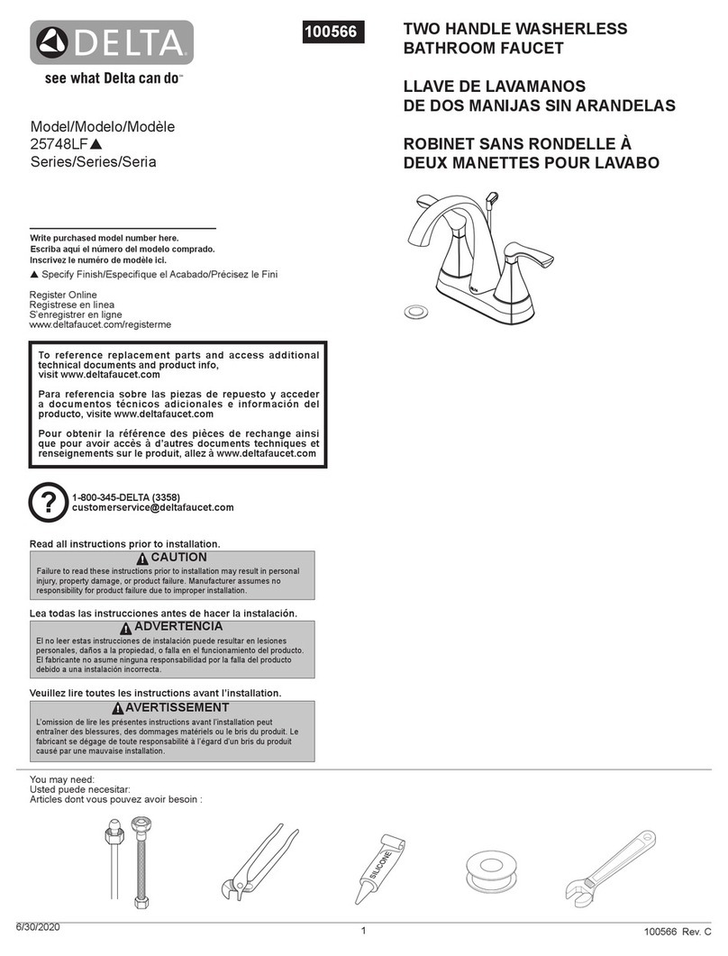 Delta 25748LF Series User manual
