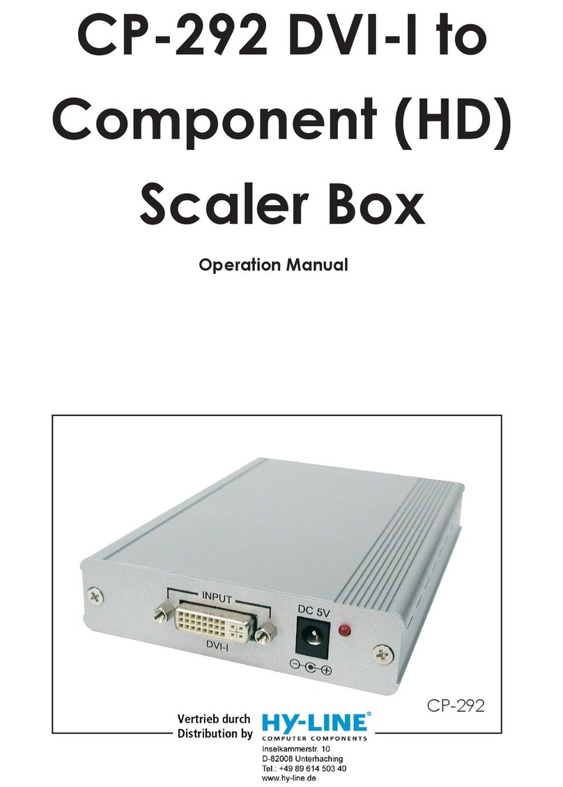 HY-LINE CP-292 Operation manual