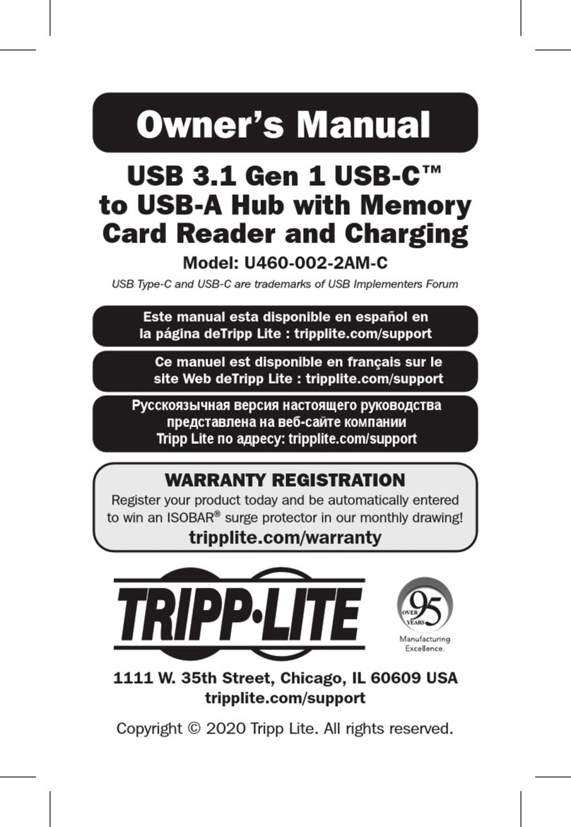 Tripp Lite U460-002-2AM-C User manual Tripp Lite U460-002-2AM-C User manual