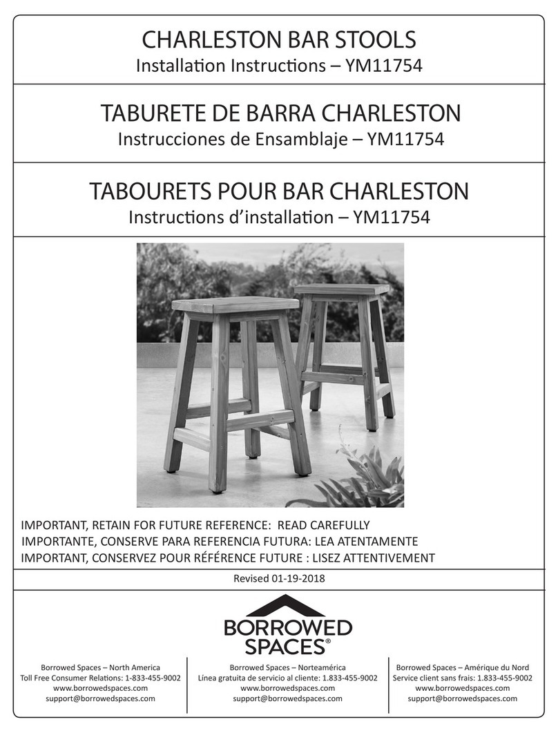 Borrowed Spaces CHARLESTON YM11754 installation instructions Borrowed Spaces CHARLESTON YM11754 installation instructions