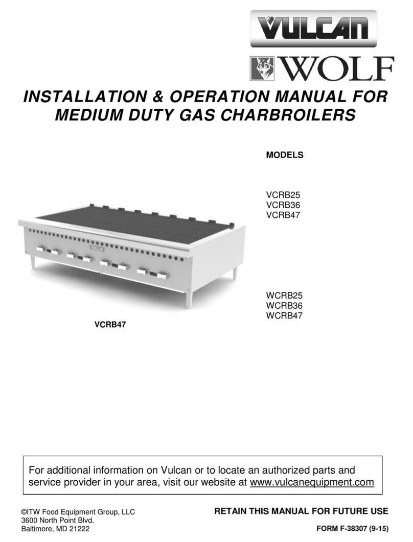 Vulcan-Hart Wolf VCRB25 User manual