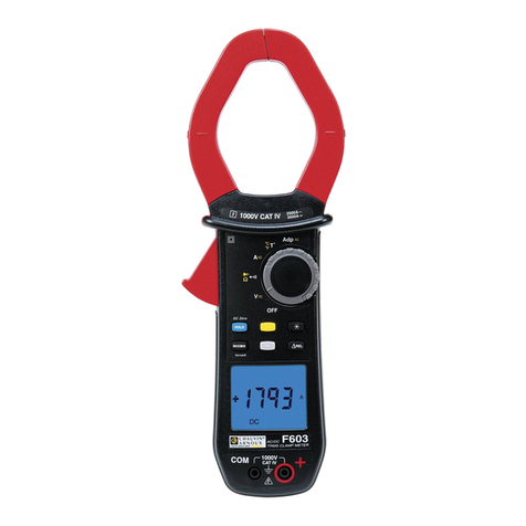 Chauvin Arnoux F603 User manual Chauvin Arnoux F603 User manual