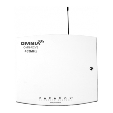 Paradox Spectra Omnia OMN-RCV3S User manual