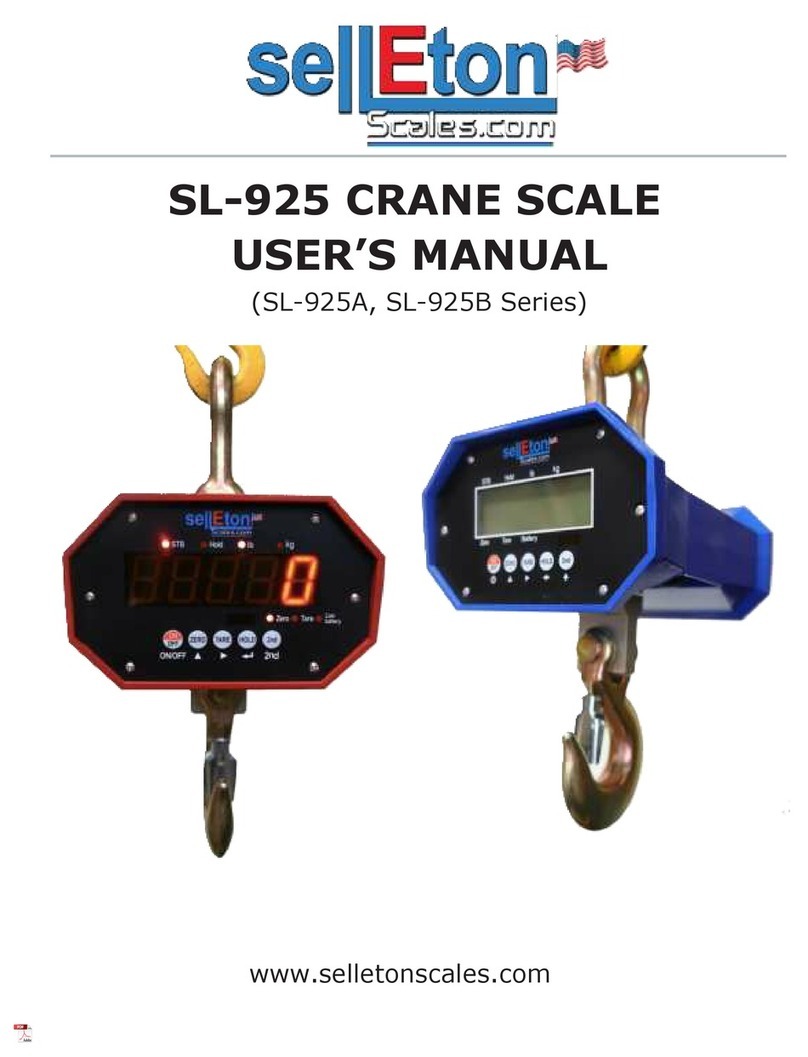 SellEton Scales SL-925A Series user manual