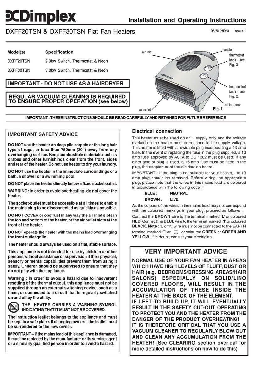 Dimplex 5011139037800 User manual