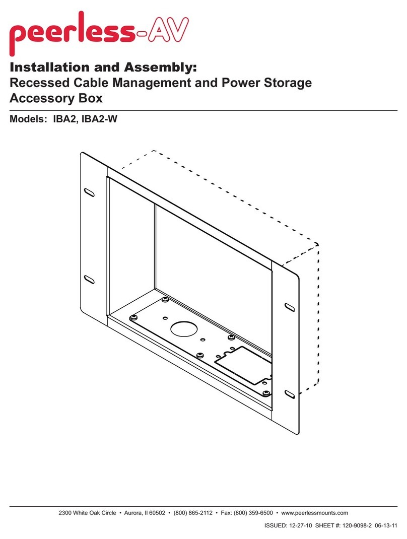 peerless-AV IBA2 Installation and assembly