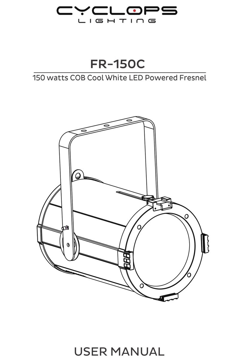 Cyclops Lighting FR-150C user manual