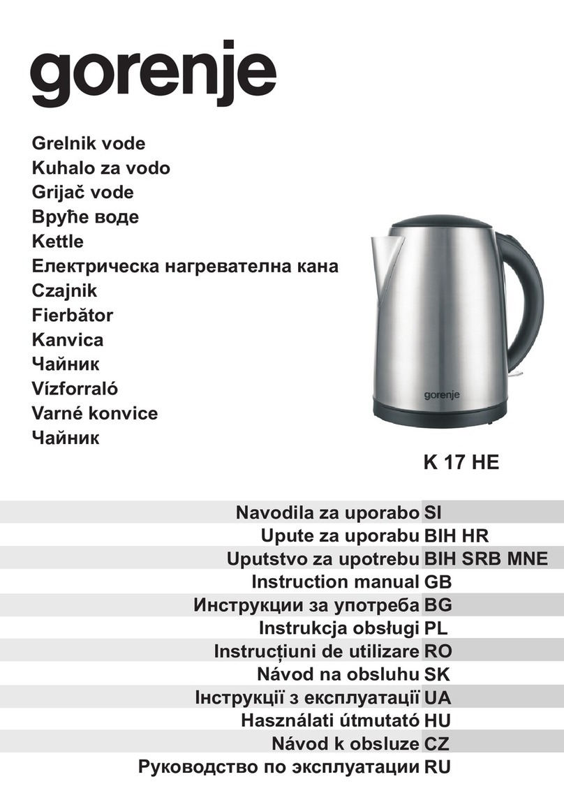 Gorenje K 17 HE instruction manual