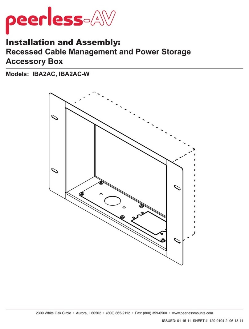 peerless-AV IBA2AC Installation and assembly
