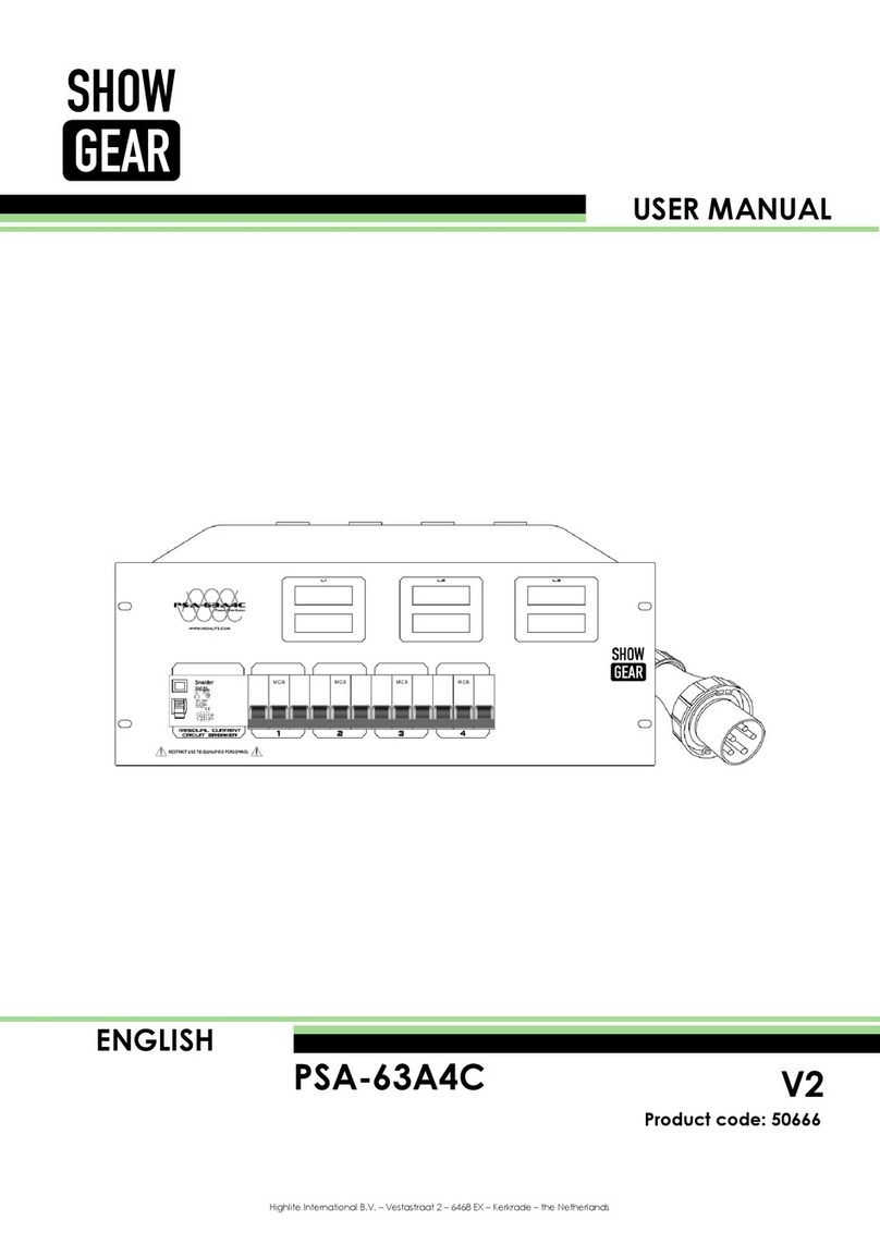 Showgear PSA-63A4C user manual