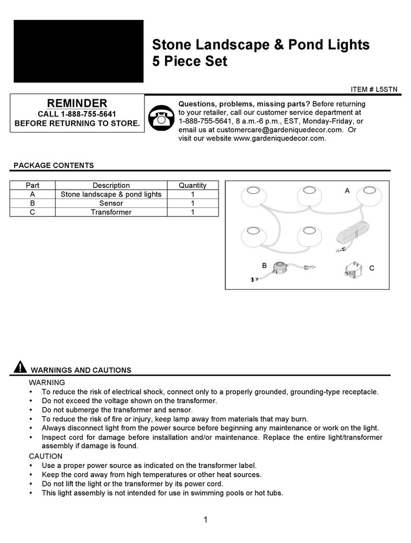 GARDENIQUE L5STN Assembly instructions