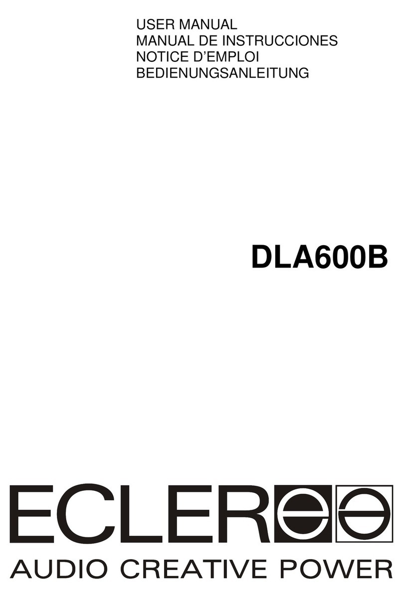 Ecler DLA600B User manual