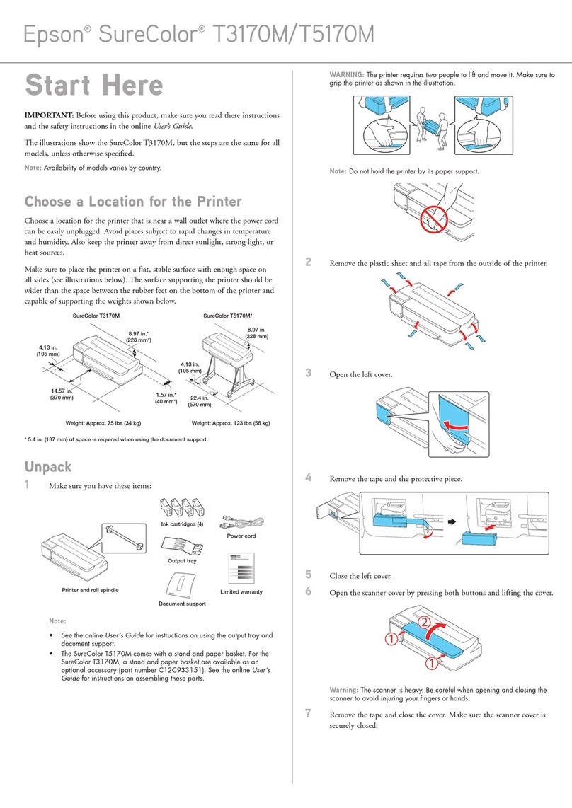 Epson SureColor T3170M User manual