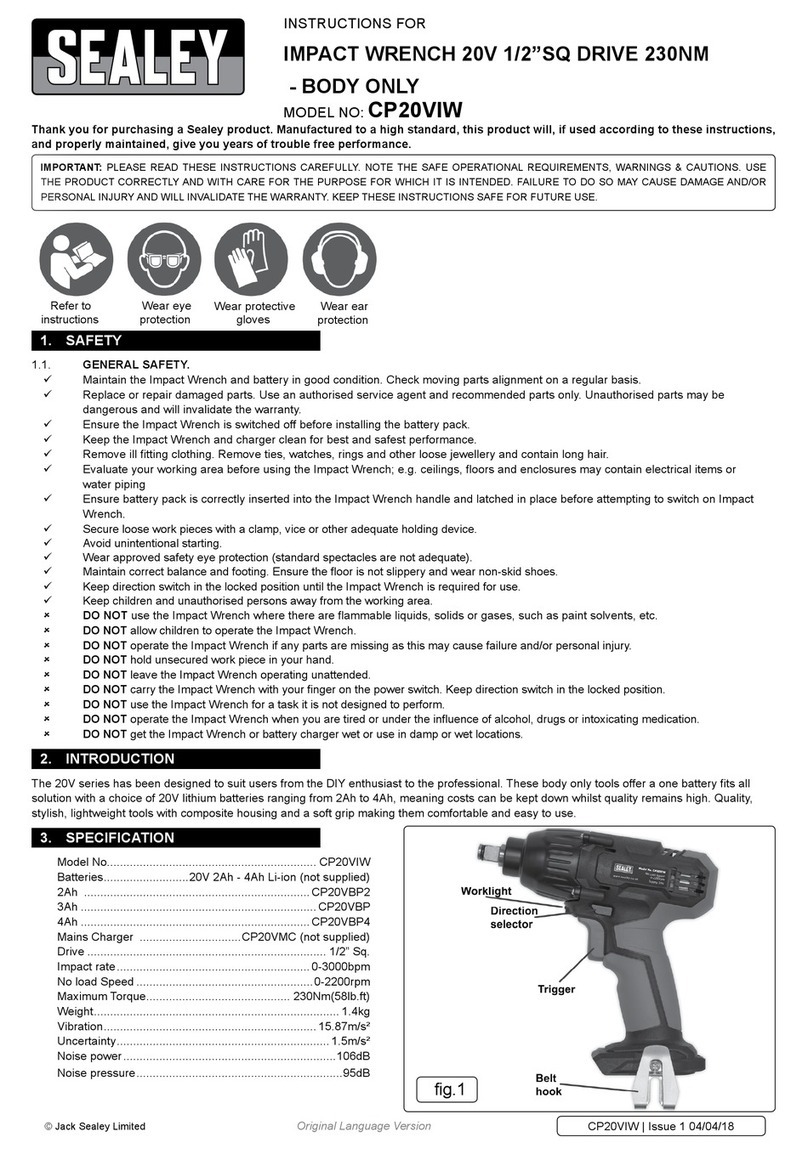 Sealey CP20VIW instructions