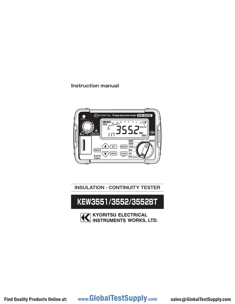 Kyoritsu Electrical Instruments Works, Ltd. KEW3551 instruction manual