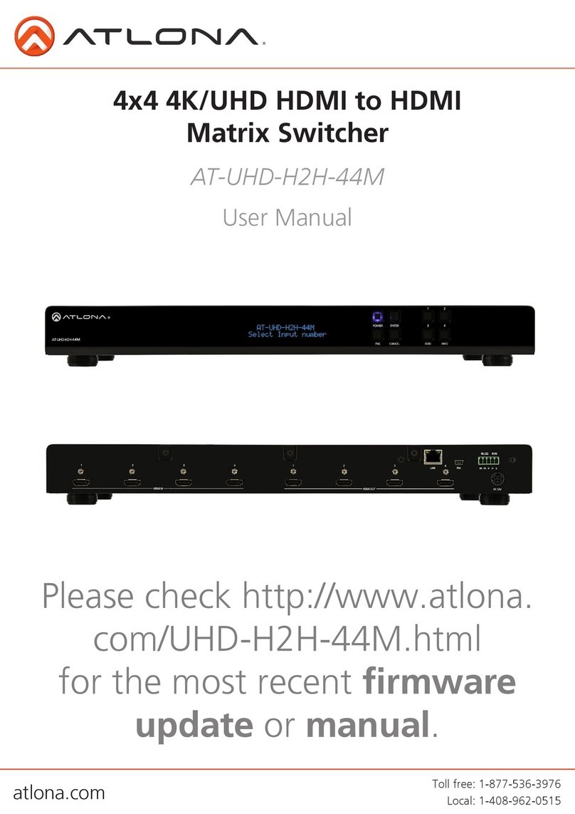 Atlona AT-UHD-H2H-44M user manual