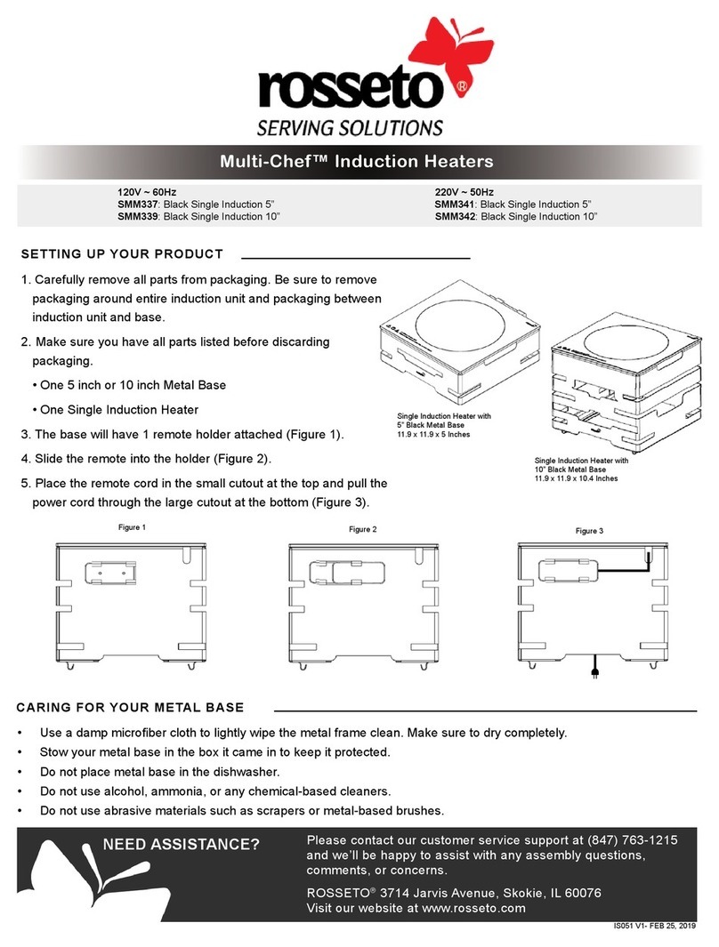 rosseto Multi-Chef SMM337 operating instructions