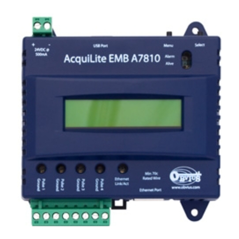 Obvius, LLC AcquiLite A7810-0 Installation and operation manual