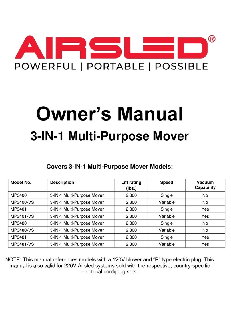 AIRSLED MP3400-VS owner's manual